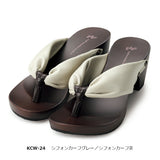 げたのみずとり 下駄 水鳥 hitete 6.5cmヒール