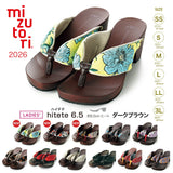 げたのみずとり 下駄 水鳥 hitete 6.5cmヒール