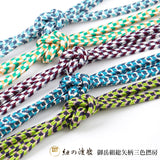 紐の渡敬 帯締め 御岳組総矢柄三色撚房