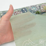 栗山工房 和染紅型 夏九寸名古屋帯 辻が花 正絹( 未仕立て )