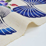 本場琉球びんがた名古屋帯 桔梗と扇 ( 未仕立て )