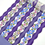 本場琉球びんがた名古屋帯 野朝顔 ( 未仕立て )