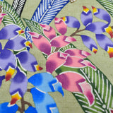 本場琉球びんがた名古屋帯 伊那紬 月桃 ( 未仕立て )