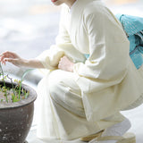 【 2024 】5-9kimono 綿麻着物 陽光 イチョウ