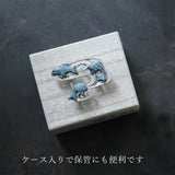 【2024】 5-9kimono 帯留め 流水と魚