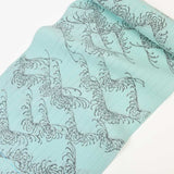 竺仙 浴衣 かげろう 糸菊 1303 ミントブルー 浴衣反物