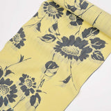 竺仙 浴衣 かげろう ひまわり 1308 イエロー 浴衣反物