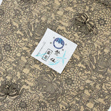 竺仙 浴衣 松煙染小紋 菊づくし 3001 グレー 浴衣反物