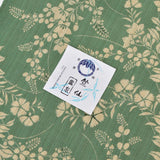 竺仙 浴衣 松煙染小紋 秋草模様 浴衣反物