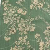 竺仙 浴衣 松煙染小紋 秋草模様 浴衣反物