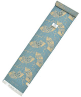 竺仙 浴衣 松煙染小紋 蔦に扇面竹牡丹 浴衣反物