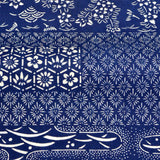 竺仙 浴衣 長板本染中形 浴衣反物