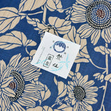 竺仙 浴衣 奥州小紋 ひまわり 浴衣反物