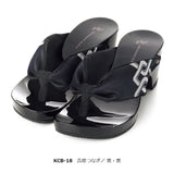 げたのみずとり 下駄 水鳥 hitete 6.5cmヒール