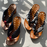 げたのみずとり 下駄 水鳥 hitete 6.5cmヒール