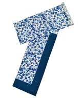 多ち花 九寸名古屋帯 摺り型友禅 金更紗