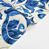 多ち花 九寸名古屋帯 摺り型友禅 金更紗