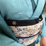 【結ばない帯揚げ】 楽々おびあげ 刺繍 雪の結晶
