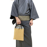 和小物さくら 竹かごバッグ 華六ツ目編み メンズ