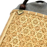 和小物さくら 竹かごバッグ 華六ツ目編み メンズ