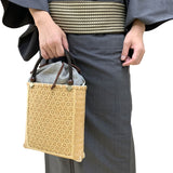 和小物さくら 竹かごバッグ 華六ツ目編み メンズ