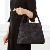 岩佐 フォーマルバッグ バラ柄ジャガード織 1938