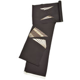 室町京正 塩瀬名古屋帯 桧扇 ( 未仕立て )