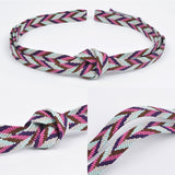 紐の渡敬 帯締め 笹波矢羽根通五色