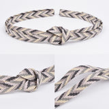 紐の渡敬 帯締め 笹波矢羽根通五色