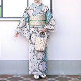 59kimono 5-9きもの アンティークリース ライトブルー