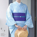 59kimono 5-9きもの フレームサラサ ブルー