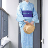 59kimono 5-9きもの フレームサラサ ブルー