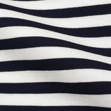 ふぁんじゅ 半衿付きTシャツ シマシマ