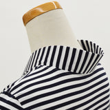 ふぁんじゅ 半衿付きTシャツ シマシマ