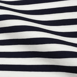 ふぁんじゅ 半衿付きTシャツ シマシマ