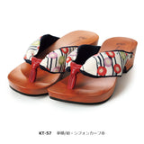 げたのみずとり 水鳥 下駄 hitete 4.5cmヒール