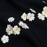 和小物さくら シルクちりめん リバーシブルショール 桜刺繍