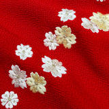 和小物さくら シルクちりめん リバーシブルショール 桜刺繍