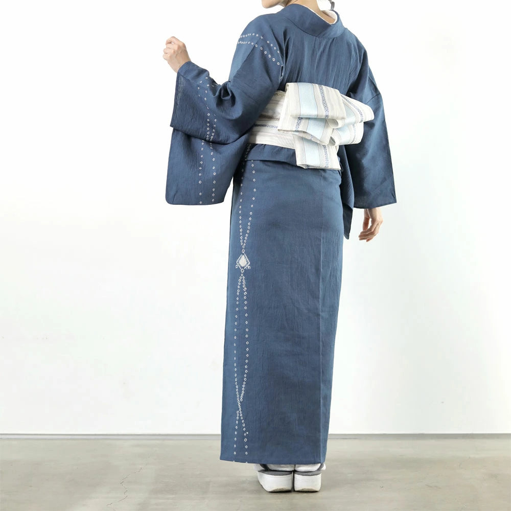 2024】 5-9kimono 綿麻着物 パールネックレス 藤井絞 – きもの