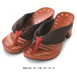 げたのみずとり 下駄 水鳥 hitete 6.5cmヒール