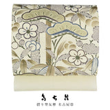 多ち花 九寸名古屋帯 摺り型友禅 松竹梅