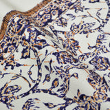 多ち花 九寸名古屋帯 摺り型友禅 更紗