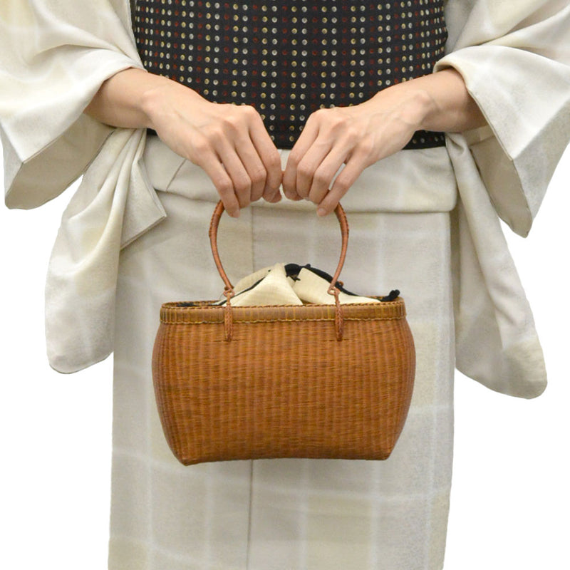 和小物さくら 竹かごバッグ