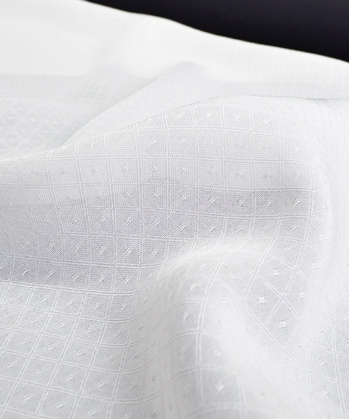 浅見 菱上布 長襦袢 白 並巾 / 広巾