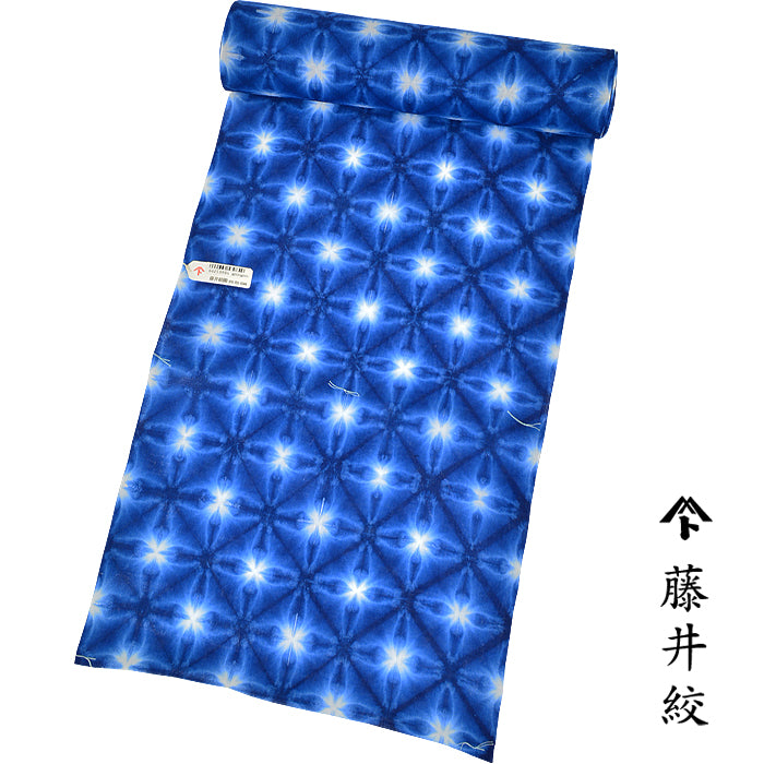 綿麻浴衣　雪花絞風 雪花絞り浴衣(綿麻紅梅・藤井絞) - 染と織たかはしオンライン